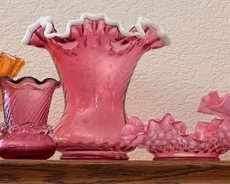 Fenton Ruffled Edge Glass