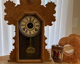 The E. Ingraham Co-Bristol, CT Gingerbread Mantle Clock