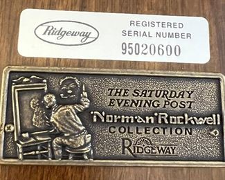 Ridgeway Norman Rockwell 4-Sided Clock