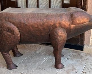 Large Metal Pig