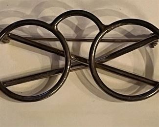 Sterling Eyeglass Pin