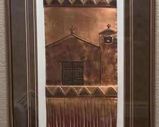 Art Glenn Hinz Copper Relief Sculpture 20 x 32