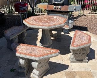 Concrete Patio Set x 2