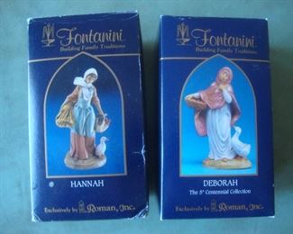 Some of many Fontanini figurines