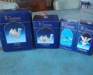 Some of many Fontanini figurines