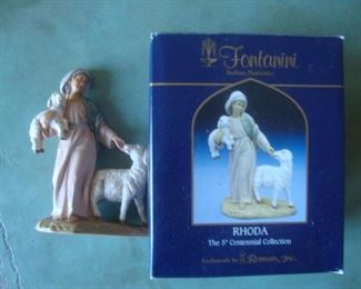 Some of many Fontanini figurines