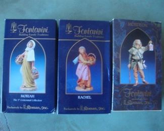 Some of many Fontanini figurines