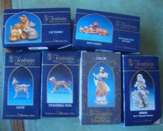 Some of many Fontanini figurines
