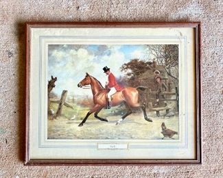 Equestrian Art - Going Out Print - available for presale