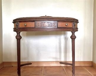 Antique French Louis XVI Demilune Table
