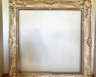Extra- Large French Antique Gilded Frame 52" x 54"