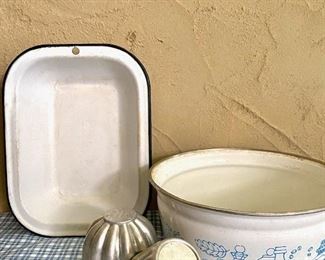 Enamelware & Jello Molds