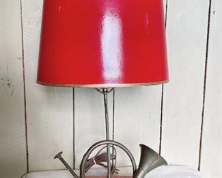 French Horn Table Lamp