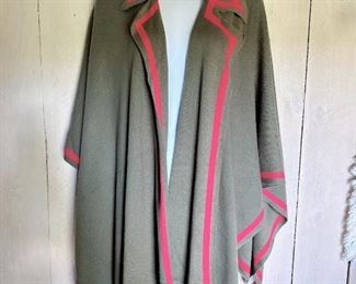 Talbots collared poncho