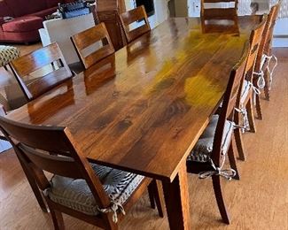 CRATE & BARREL DINING TABLE WITH 8 CHAIRS - GORGEOUS!