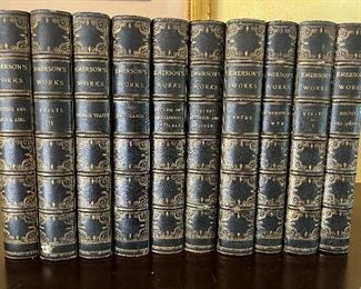 1876 EMERSON'S WORKS - SET OF 10 