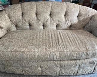 161. Sherrill Furniture Single Cushion Loveseat w/ Tufted Back (72" x 40" x 33") (as is)