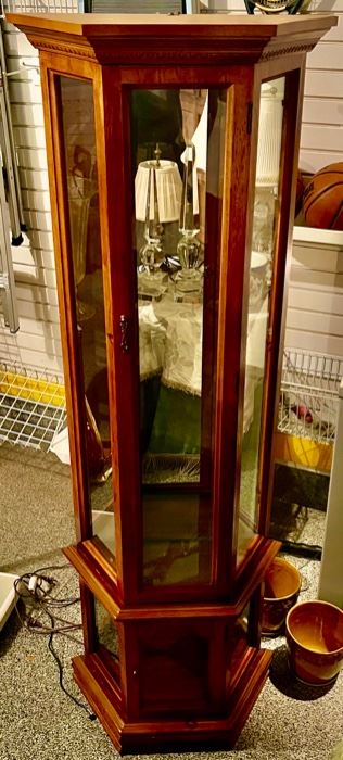 166. Drexel Hill Lighted Curio Cabinet (24" x 18" x 72")