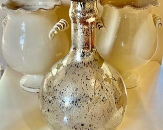 504. 6" Vietri Glass Vase w/ Flutter Edge