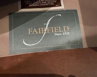 47. Fairfield Tufted Back Club Chair (32" x 23" x 34") & Ottoman (28" x 23" x 17")