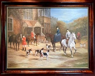 599. Frame Old Horse Print (5" x 8")
