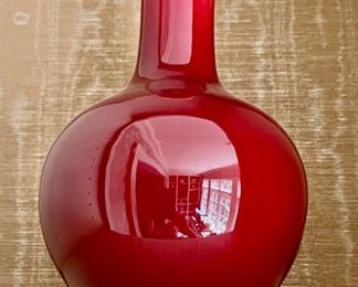 627. Collection of 8 Oxblood Vases (From 10'-18")
