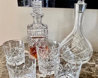658. 13" Lead Crystal Decanter
659. Set of 4 Waterford Crystal Whiskey Glasses 