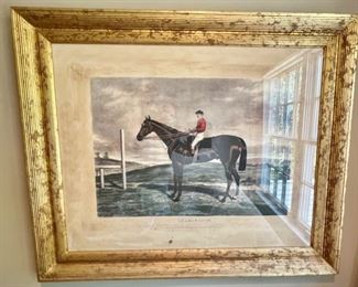 128. "Leamington" Winner of the Goodwood Stakes in Chester Cup 1857 Printed by AF DePrades (41" x 34")