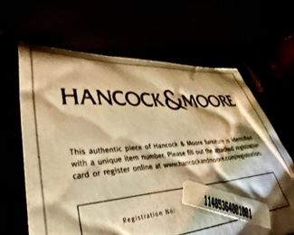 124. Hancock & Moore Leather Recliner w/ Nailhead Detail (38" x 40" x 44")