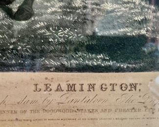 128. "Leamington" Winner of the Goodwood Stakes in Chester Cup 1857 Printed by AF DePrades (41" x 34")