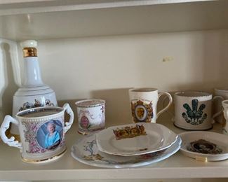 LARGE COLLECTION OF PRINCESS DIANA AND CHARLES AND GOLDEN JUBILEE ITEMS 