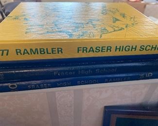 VINTAGE FRASER YEARBOOKS 