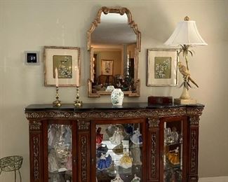 Ornate display cabinet