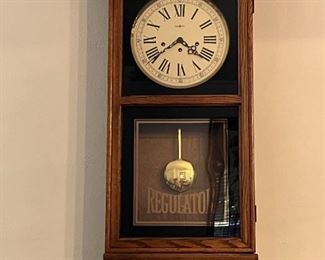 Howard Miller "Regulator" chiming pendulum wall clock