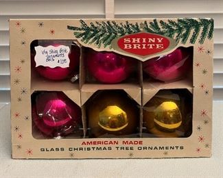Shiny Brite vintage Christmas ornaments