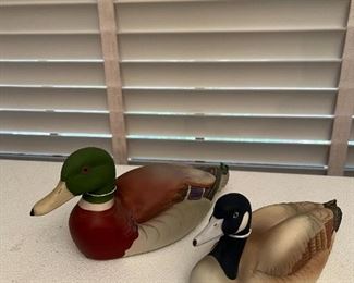Porcelain Mallard ducks