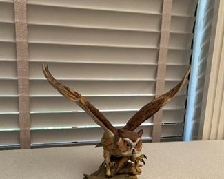 Lefton Porcelain owl nest egg collection, hand painted