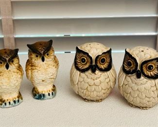 Owl salt & pepper shakers