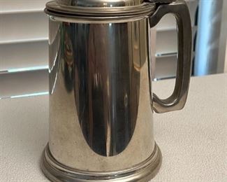 Sheffield pewter stein w/lid