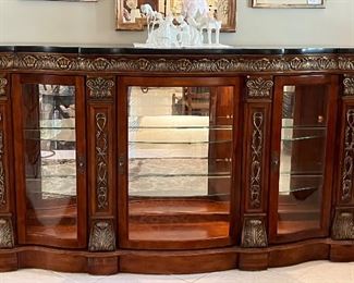 Pulaski lighted curio cabinet