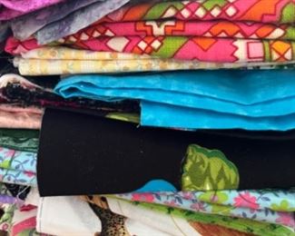 Piles of Quilting Fabric!!