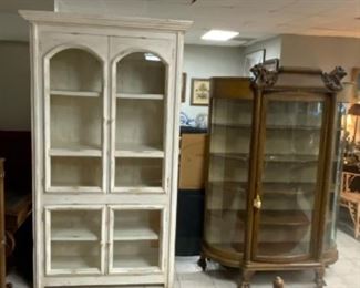 Horizon Home distress white painted china/curio cabinet $700