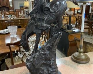 Remington bronze “Mountain Man” $400