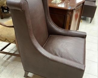 Pair TCS Designs faux Ostrich lounge chairs $1,000 pr.   New cost is astronomical!  And they are like new!