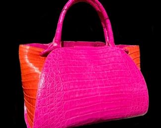 Nancy Gonzalez Two-toned Crocodile Handbag