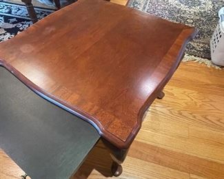 end table with slides