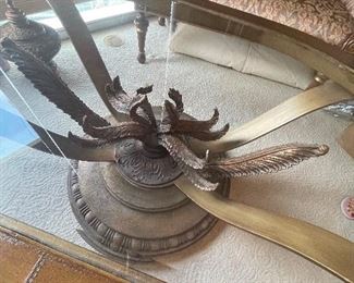 bronze base coffee table.