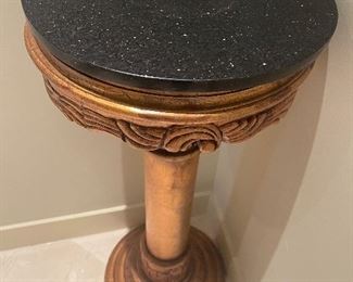 Marble top pedestal 