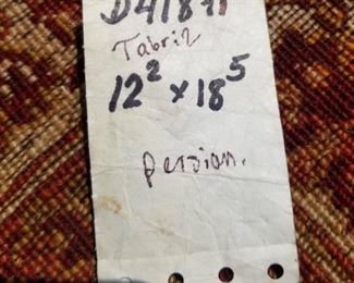 12 x 18 antique Persian masterpiece collectible 