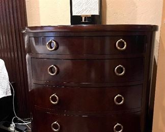 Bow front chest